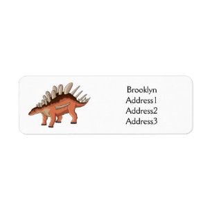 Etiqueta Ilustracion personalizado de Kentrosaurus