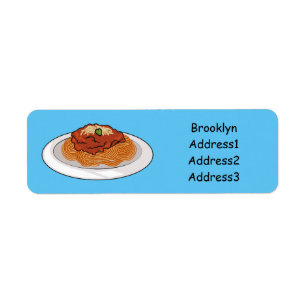 Etiqueta Ilustracion personalizado Spaghetti