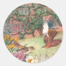 Etiqueta ilustrada de cotswolds