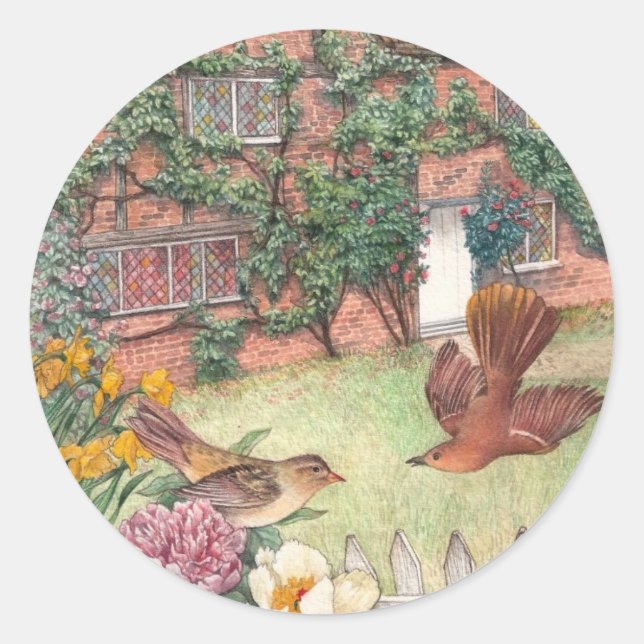 Etiqueta ilustrada de cotswolds (Anverso)