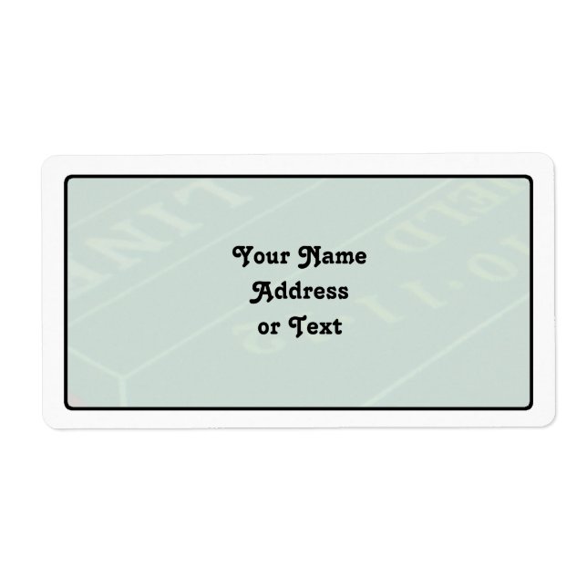 Etiqueta Imagen de la tabla de cuadros de jugadores (Frente)