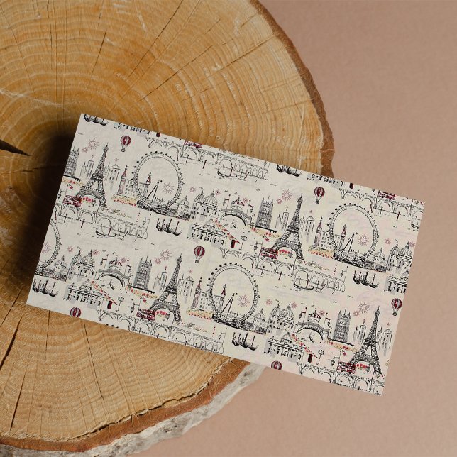 Etiqueta Imágenes antiguas de Europa blanca y negra (Vintage Black & White Europe Images Label)