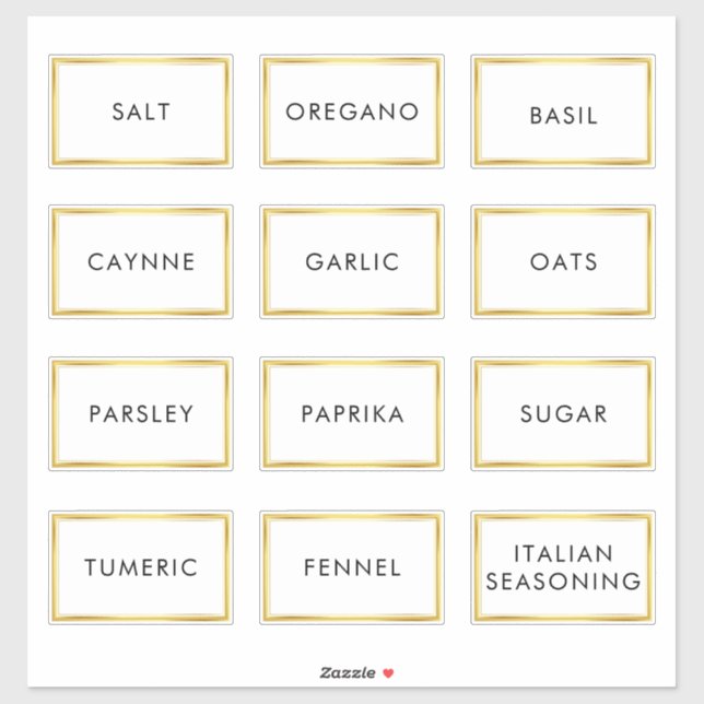 Etiqueta impermeable contemporánea para jarras de  (Hoja)