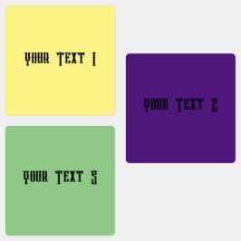 Etiqueta impermeable de círculo medio