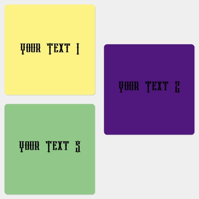 Etiqueta impermeable de círculo medio (Grupo)