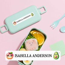 Etiqueta impermeable de diseño adorable de Kawaii