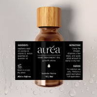 Etiqueta impermeable de frasco de 1 OZ/30 ml cosmé