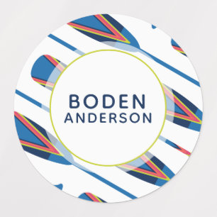 Etiqueta impermeable de nombre personalizado de lo