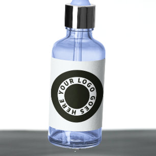 Etiqueta impermeable del frasco blanco de goteo co