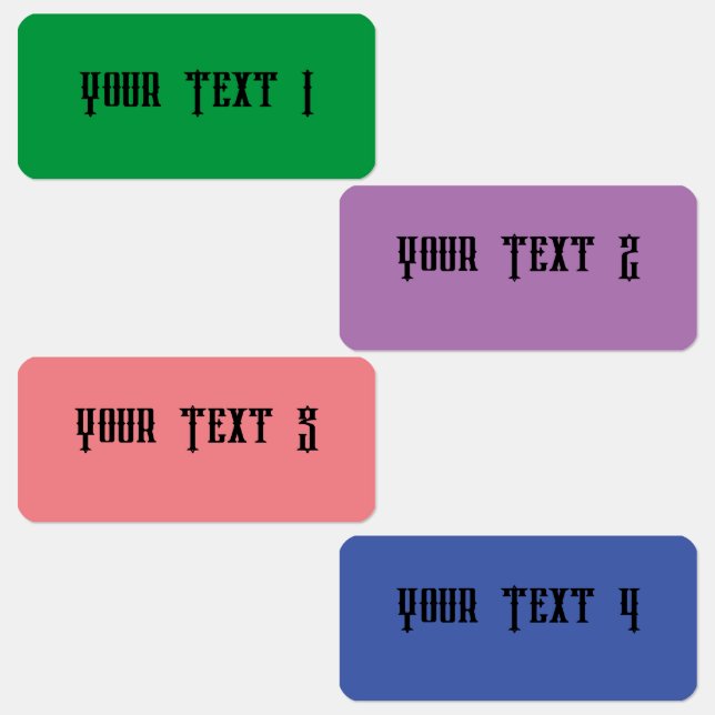 Etiqueta impermeable Mini Rectángulo (Grupo)