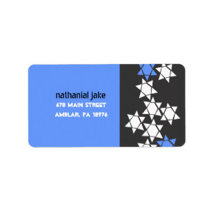 Etiqueta Impresión de Mitzvah del palo de la barra de la