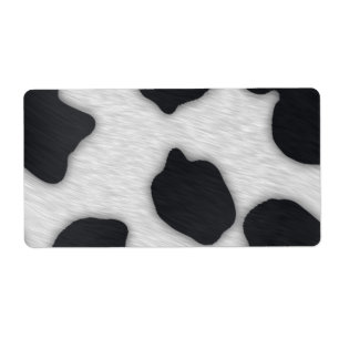 Etiqueta Impresión de vaca lechera