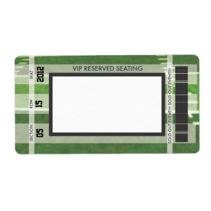 Etiqueta Impresión temática del fútbol su propia etiquet