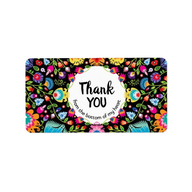 Etiqueta Impresionante texto personalizado folclore polaco  (Frente)