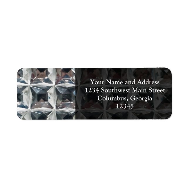 Etiqueta Imprimir bloque de hielo de cristal (Frente)