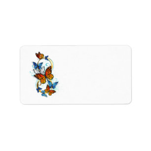 Etiqueta Infinidad de Mariposas Monarca