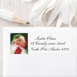 Etiqueta información adicional de retro vintage Christmas S