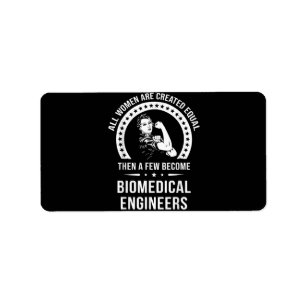 Etiqueta Ingeniera Biomédica Para Mujeres Ingenieras Bioméd