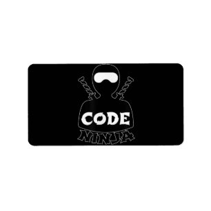 Etiqueta Ingeniero de Codificación Informática de Code Ninj