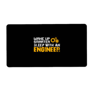Etiqueta Ingeniero Duerme Con Un Ingeniero