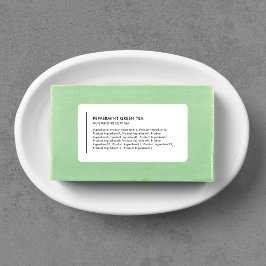 Etiqueta Ingredientes de línea vertical Lista de productos 