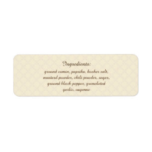 Etiqueta Ingredientes del color de la selección de la