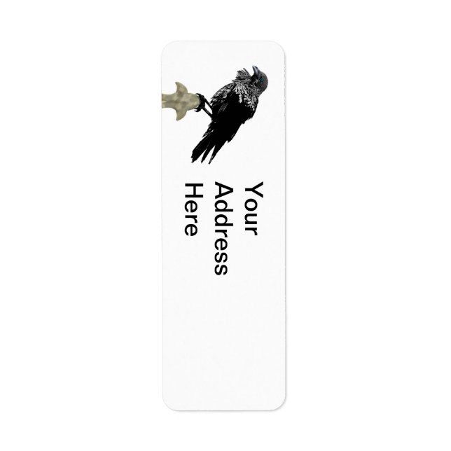Etiqueta Inked Raven (Frente)
