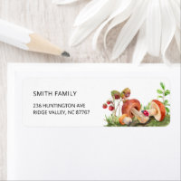 Insect Mushroom Woodland Nature Label