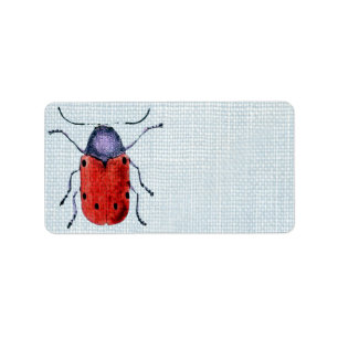 Etiqueta Insecto del vintage
