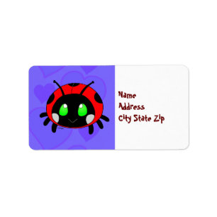 Etiqueta Insecto lindo de la señora