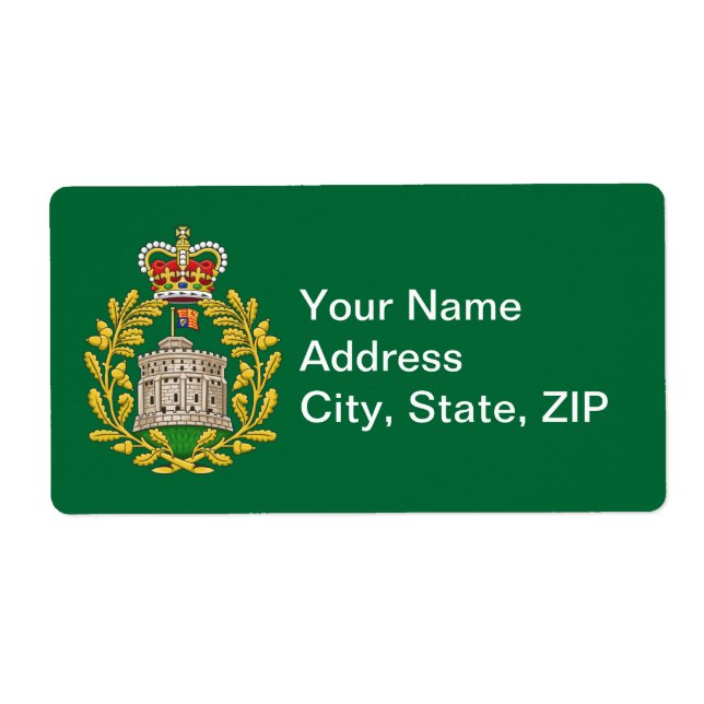 Etiqueta Insignia de la casa de Windsor (Frente)