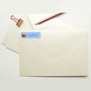 Etiqueta Insignia del antiguo sheriff