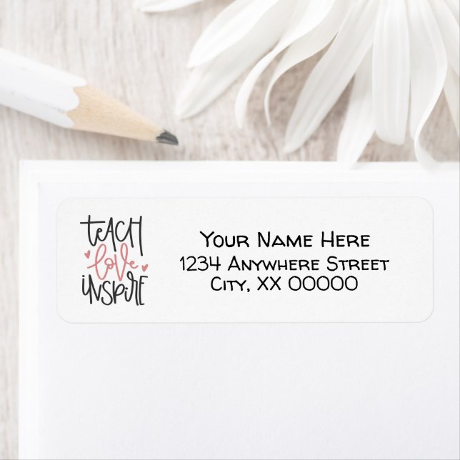 Etiqueta Inspira amor de enseñanza (In situ)