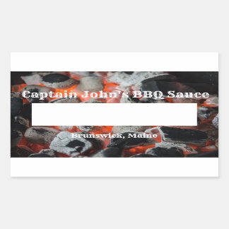 Etiqueta inspirada en barbacoa