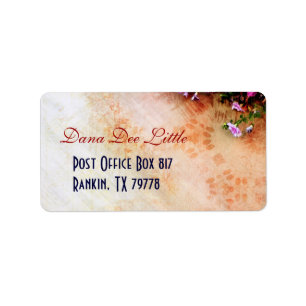 Etiqueta inspirada en el suroeste