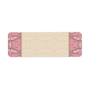 Etiqueta Instinto del art déco - todo en rosa