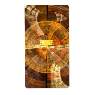 Etiqueta Integridad Resumen de arte fractal