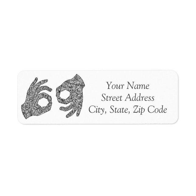Etiqueta "Interpreter" American Sign Language Label (Frente)