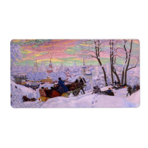 Etiqueta Invierno Sleigh - Vacaciones en Shrovetide