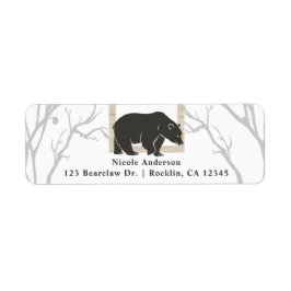 Etiqueta Invitación a la boda en el granero de Rustic Bear 