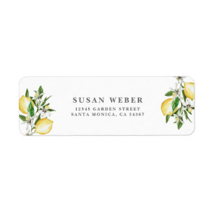 Etiqueta Invitación a los cítricos de Lemons