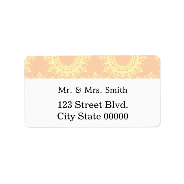 Etiqueta Invitación al estilo moderno (Frente)