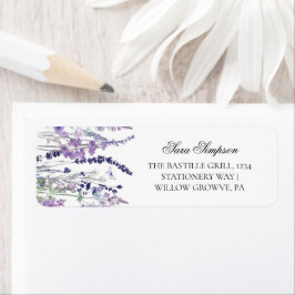 Etiqueta Invitación de Baby Shower de Flor Silvestre