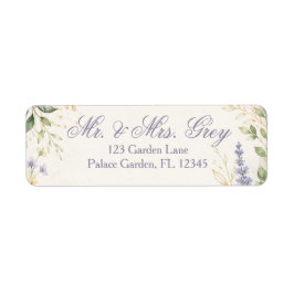 Etiqueta Invitación de boda de jardín de primavera