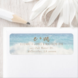 Etiqueta Invitación de boda en la playa Boda en la costa/oc