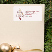 Invitación de embarazo de milagro navidades