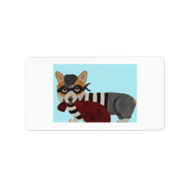 Etiqueta Invitación de Ladrón Corgi