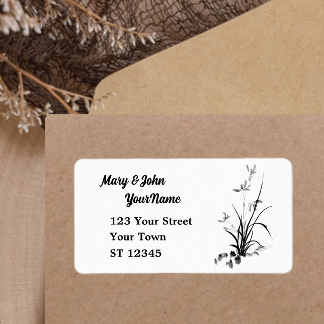 Etiqueta Iris chino - bw (Subido por el creador)