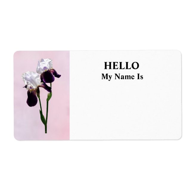 Etiqueta Irises in Love (Frente)