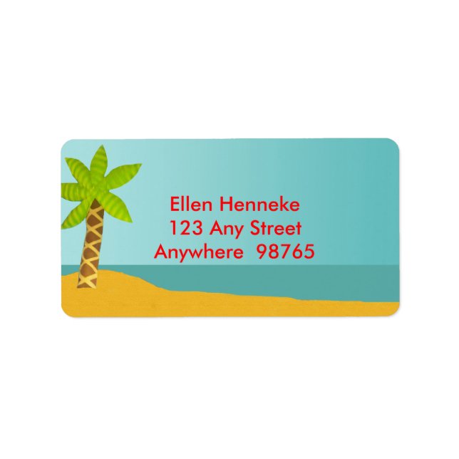 Etiqueta Isla del Cangrejo (Frente)